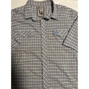 Mojo Sportswear Company Plaid Button Down Shirt Mens XL Short Sleeve